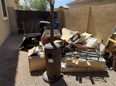 Gilbert junk removal 01 before junk removal